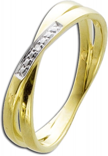 Ring Gold – Gelbgold 333/- Diamant 0,004ct W/P1