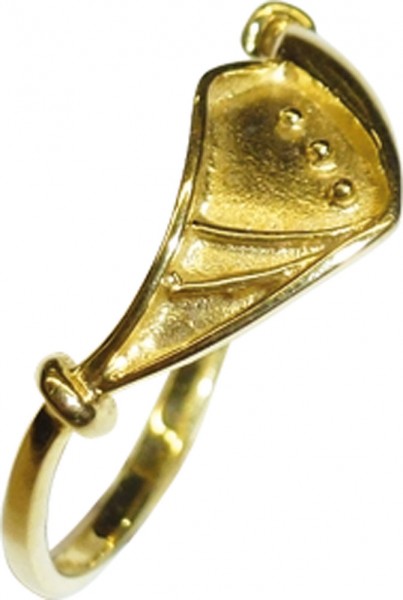 Zierlicher Ring Gelbgold 333/-, in Größe 17,6mm,