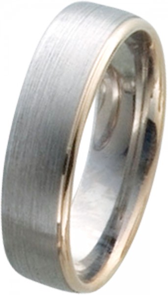 Hochwertiger Ring Palladium 585/ Roseegold 585/ mattiert poliert 18 mm