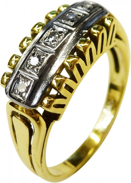 Antikes Schmuckstück um 1920 Ring in Gelbgold 585/-