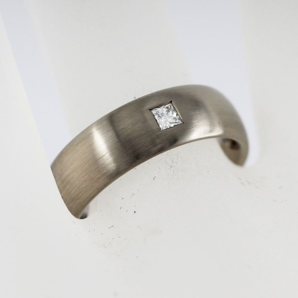 Ring – Diamantring Weißgold 585 1 Diamant 0,10ct TW/VVSI