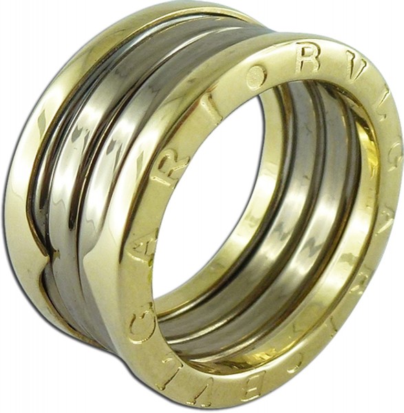 Bvlgari Ring original aus der Serie B.Zero1 in 14Kt. Gelbgold , beweglicher 4 Bandring, Größe 17,8mm, Top Zustand