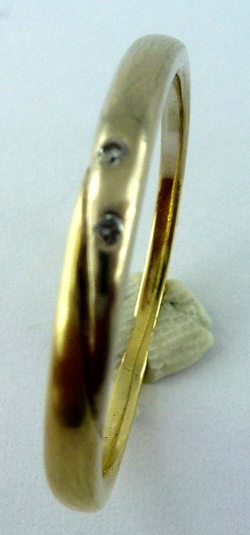 Ring in Weißgold – Diamantring – Brillantring – Weißgold 14Kt/585 Diamant 0,02ct W/P