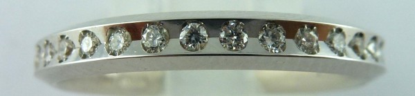 Memoire Ring Weissgold 750/- 35 Brillanten TW/VSI zusammen 0,35ct von der weltbekannten Firma Uno Aerre