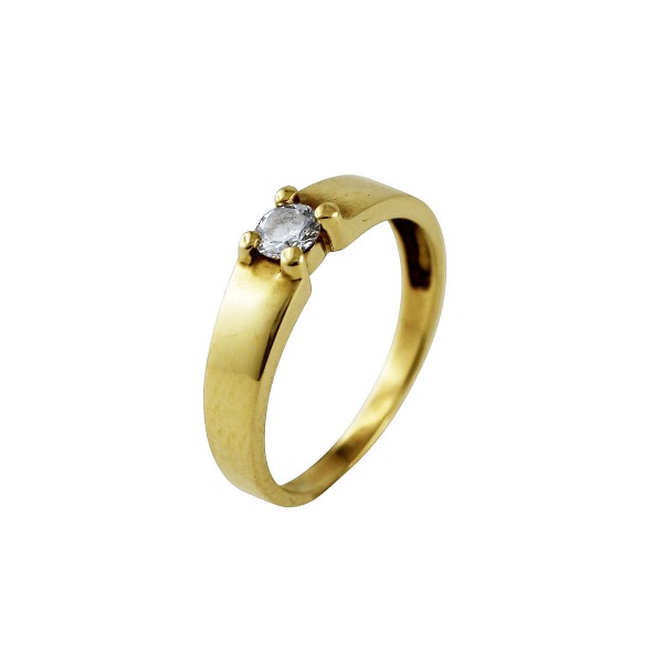 Ring in Gold – Gelbgold 333/- mit Brillant 0,20ct W/P
