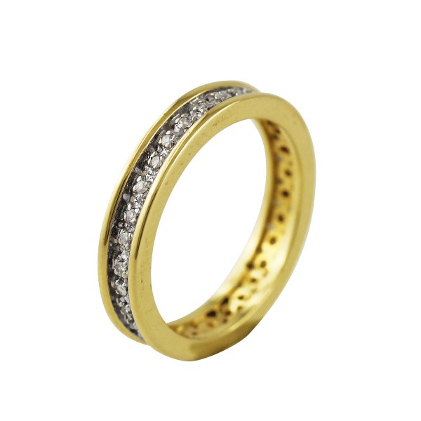 Memoar Ring – Gelbgold/ Weißgold 585/- 32 Brillanten 0,16ct W/P1