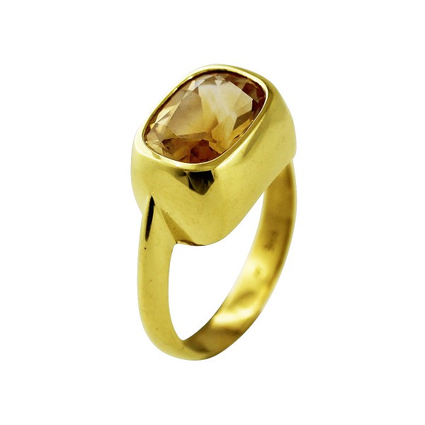 Ring mit Citrin – Goldring Gelbgold 333/-