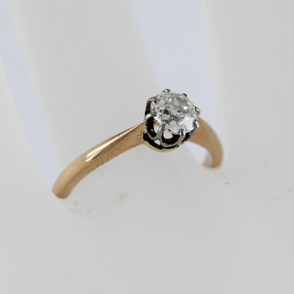 Ring – Solitärring Roségold 585 1 Diamant 0,65ct TW/SI