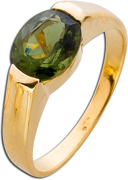 Ring – Edelsteinring Gelbgold 585 Turmalin