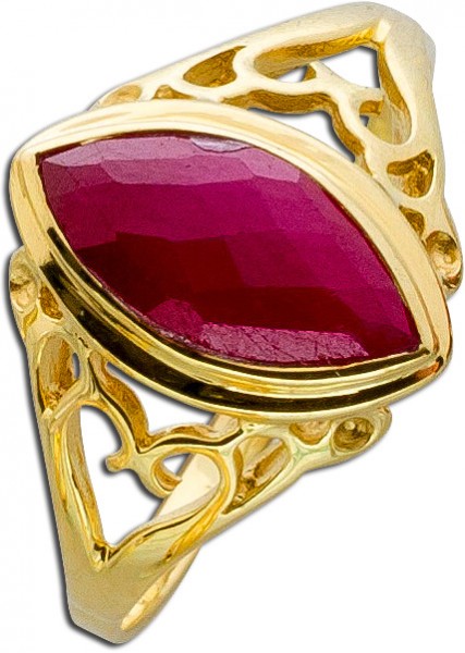 Ring – Goldring Gelbgold 585 Rubin