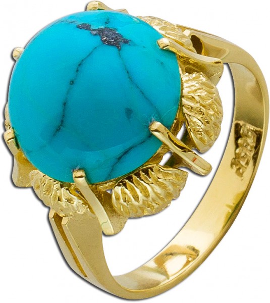 Ring – Türkisring Antik Gelbgold 585