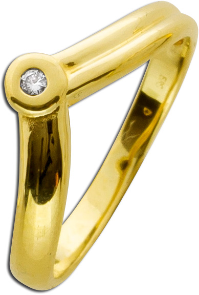 Brillant Ring Gelbgold 585