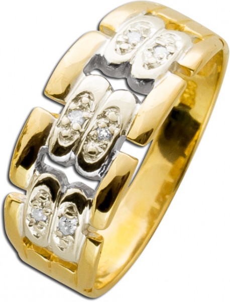 Ring Gelbgold 585 Diamanten