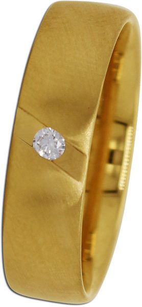 Brillantring Ring Gelbgold 585 1Diamant Brillantschliff 0,03ct TW/VSI